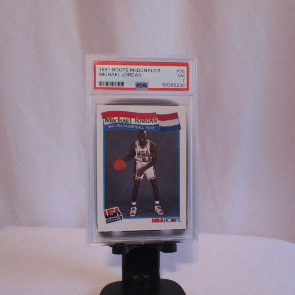 1991 HOOPS Mc DONALD'S MICHAEL JORDAN #55 NM PSA 7